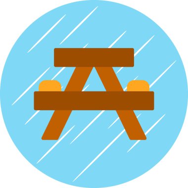 Şemsiye. Web simgesi basit illüstrasyon