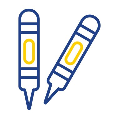 Boya kalemi simge vektör çizim