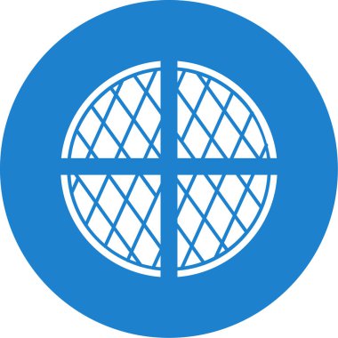 waffle düz vektör simgesi 