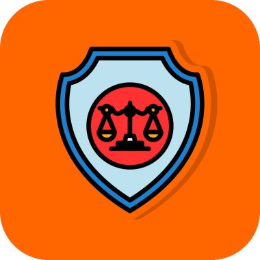 kalkan ikon vektör illüstrasyonu