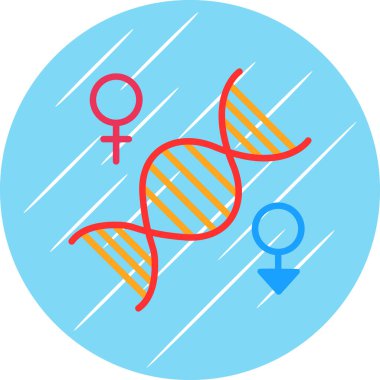 Kromozom web simgesi, vektör illüstrasyonu 