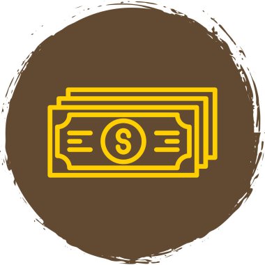 Dolar simgesi vektör illüstrasyonu