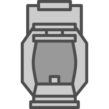 Kahve öğütücü ikonu. vektör illüstrasyonu