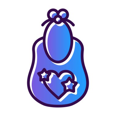 Mavi arkaplanda bir kalbin vektör çizimi