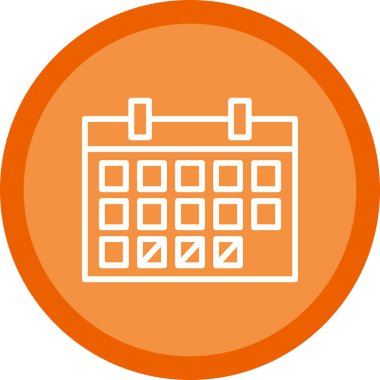 düz zamanlama simgesi, vektör tasarımı