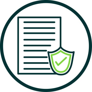 Belge simgesinin vektör illüstrasyonu