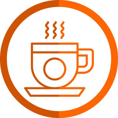 kahve fincanı ikonu vektör illüstrasyonu 