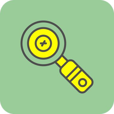 Büyütme cam simgesi vektör illüstrasyonu