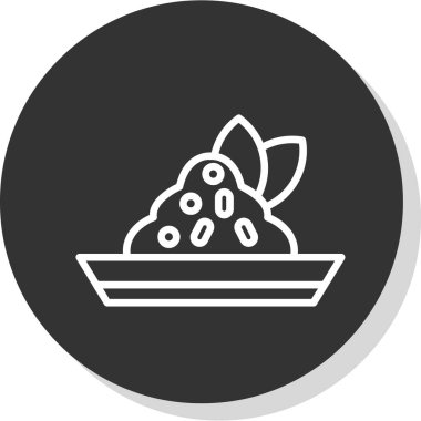 Gıda simgesinin vektör illüstrasyonu