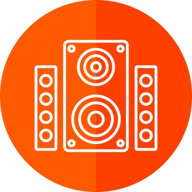 hoparlör simgesi, vektör illüstrasyonu basit tasarım