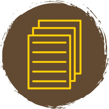 belge simgesi vektör illüstrasyonu