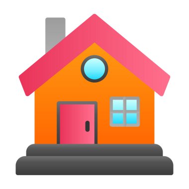 ev web simgesi, vektör illüstrasyonu 