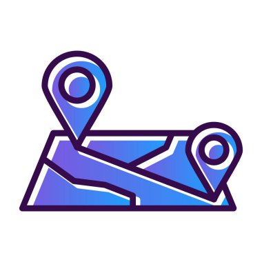 harita pin konumu simgesi düz biçimli