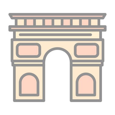 Kemer simgesinin vektör illüstrasyonu