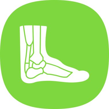 Ayak. Web simgesi basit illüstrasyon