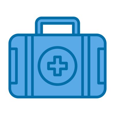 ilk yardım kiti vektör simgesi 