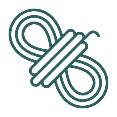 İp düz simgesinin vektör illüstrasyonu