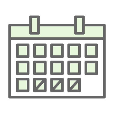 düz zamanlama simgesi, vektör tasarımı