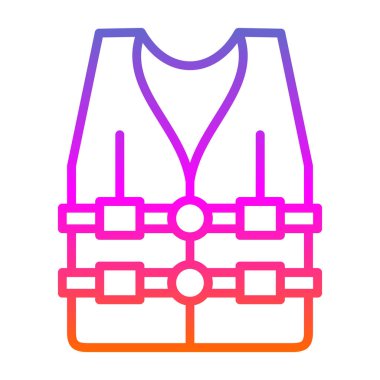 Can yeleği simgesi, vektör illüstrasyonu basit tasarım