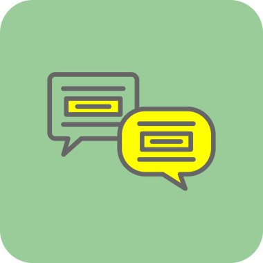 konuşma kabarcığı vektör çizimi