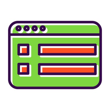 Beyaz vektör illüstrasyonunda web renk simgesi