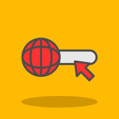 Web sitesi vektör düz simgesi 