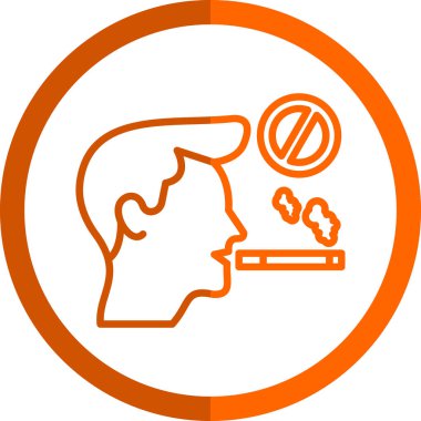 sigara içilen basit simge