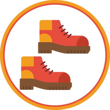 yürüyüş botları simgesi, vektör illüstrasyon tasarımı