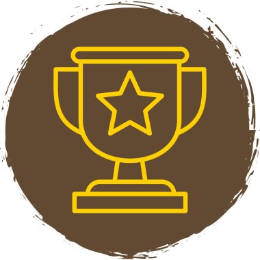 altın yıldız simgesi, vektör illüstrasyon