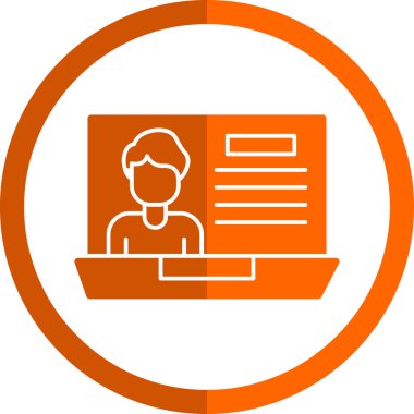 İnsan simgesinin vektör illüstrasyonu