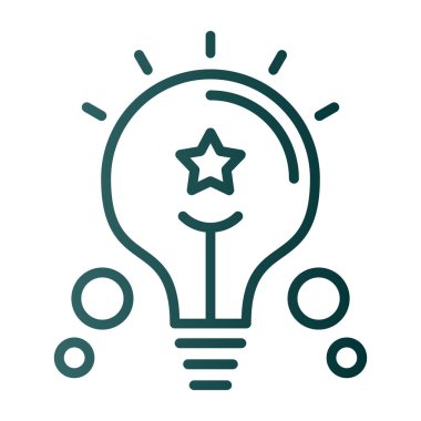 Web ve mobil uygulaması tasarım, fikir logo kavramı için beyaz arka plan üzerinde izole fikir simge vektör