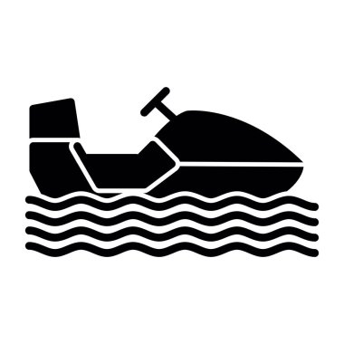 Siyah ve beyaz Kar Mobil Vektörü çizimi basit tasarım