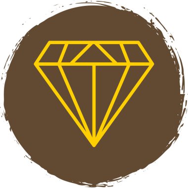 Elmas düz simge, vektör illüstrasyon tasarımı