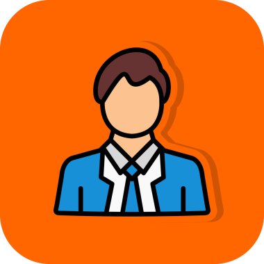 Adamım. Web simgesi basit illüstrasyon 