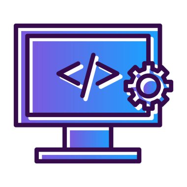 Web tasarım geliştirme simgesi 