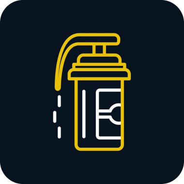 Pepper spray icon, vector illustration