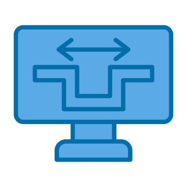 İş stratejisi düz vektör simgesi