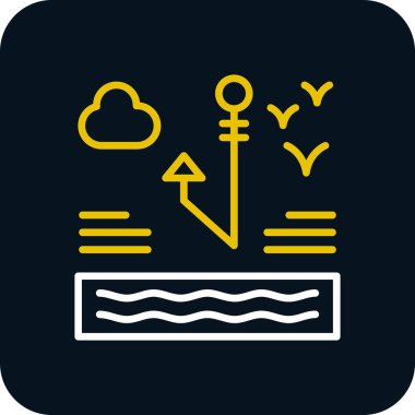 Modern eğitim ikonunun vektör illüstrasyonu