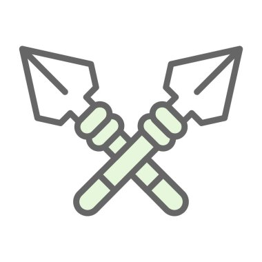 Mızrak logo vektör illüstrasyonu