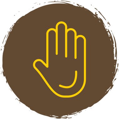 El simgesinin vektör illüstrasyonu 