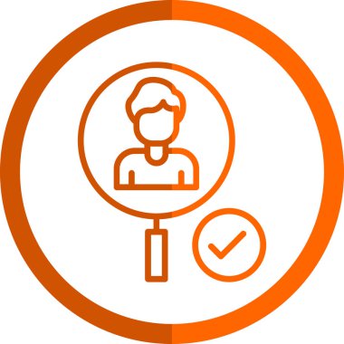 Bir insan simgesinin vektör illüstrasyonu