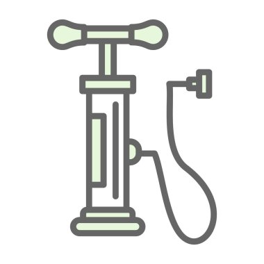 Benzin pompası ikonu. Web için yakıt pompası vektör simgesinin özet çizimi