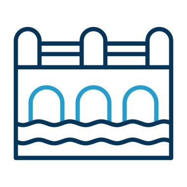 yüzme havuzu vektör simgesi değiştirilebilir vuruş