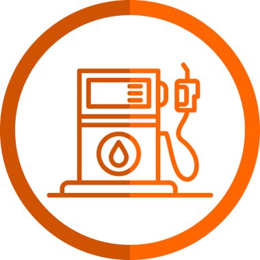 Benzin pompası. Web simgesi