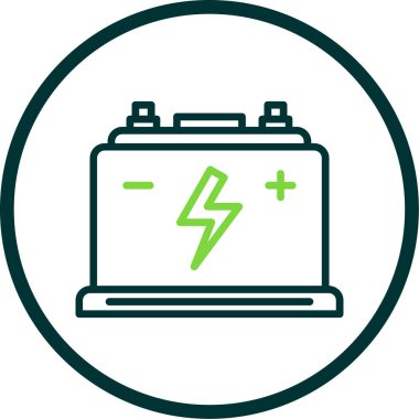 Pil. Web simgesi basit tasarım                       