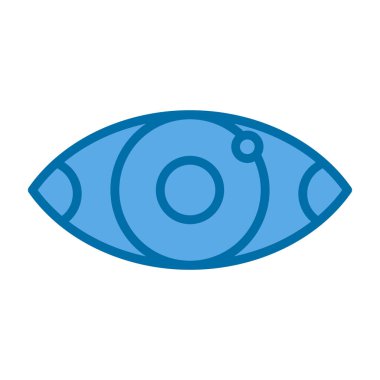 Göz düzlüğü simgesi, vektör çizimi