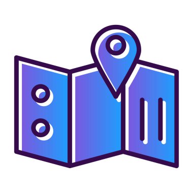 harita pin konumu simgesi düz biçimli