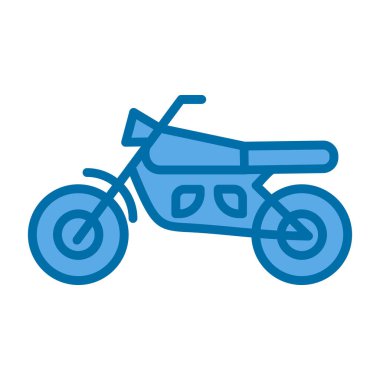 motosiklet simgesi, vektör illüstrasyonu basit tasarım