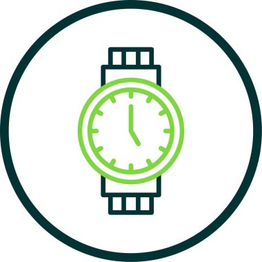 Kol saati web simgesi basit illüstrasyon 