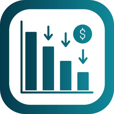 Dolar. Web simgesi basit illüstrasyon